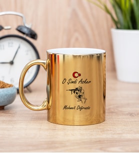 Askere Hediye Gold Kupa Bardak