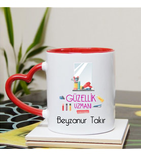 Güzellik Uzmanı Kupa Bardağı Kalpli