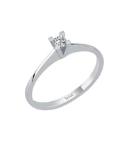 Sirius E Renk 0,10 Karat Pırlanta Tektaş Yüzük 0733R0001