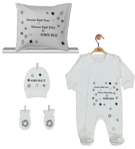 Pia Baby Gl 1950-04 İsme Özel Yastık Tulum Set
