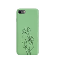 Iphone 8 Çizgi Tasarımlı Yeşil Lansman Telefon Kılıfı