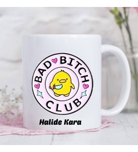 Bad Bitch Club Kupa (Beyaz)