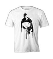 Punisher - Cut Beyaz Erkek Tshirt
