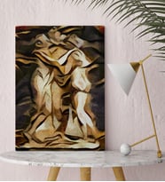 BK Gift Kişiye Özel Modern Soyut Kanvas Tablo 30x50cm 10