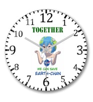 We Can Save Duvar Saati Bombeli Gercek Cam