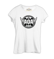 AOA - Good Luck Beyaz Kadın Tshirt