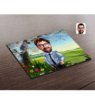 BK Gift Kişiye Özel Erkek Polis Karikatürlü Ahşap Puzzle-1