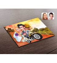 BK Gift Kişiye Özel Evleniyoruz Karikatürlü Ahşap Puzzle-8