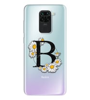 Papatya Harf Tasarım Süper Şeffaf Silikon Telefon Kılıfı Xiomai Redmi Note 9 B-H