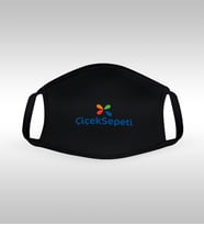 BK Gift Kişiye Özel Logolu Yıkanabilir Siyah Maske