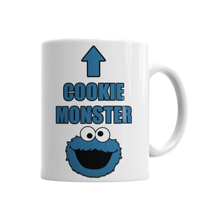 Cookie Monster Kurabiye Canavarı Kupa Bardak Porselen