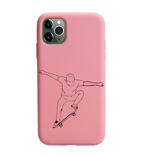 Iphone 11 Pro Çizgi Tasarımlı Pudra Lansman Telefon Kılıfı