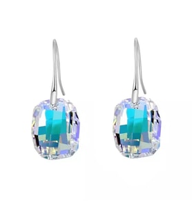 Monemel Swarovski Taşlı Küpe Gümüş (Altın Kaplama) Sevgililer Günü Hediyes