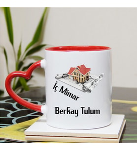 İç Mimar Kupa Bardağı Kalpli