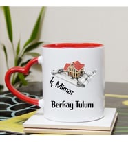 İç Mimar Kupa Bardağı Kalpli