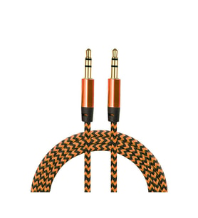 Diwu AUX Stereo 3.5mm Data Ses Örgü Kablo Bakır