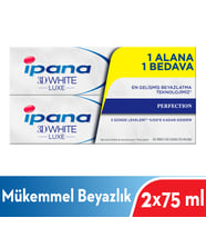 Ipana 3 Boyutlu Beyazlık Luxe Diş Macunu Perfection Mükemmel Beyazlık 1 Alana 1 Bedava Paketi (75 ml + 75 ml)