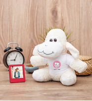 Aşık Çiftlere Özel Peluş Koyun ve Mini Fotoğraf Çerçevesi
