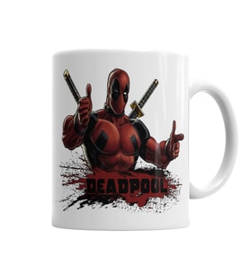 Deadpool Marvel Francis Kupa Bardak Porselen
