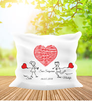 Kişiye Özel 40 Cm Kare Yastık