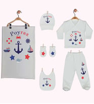 Pia Baby Gl 1936-07 İsme Özel Battaniye Zıbın Set
