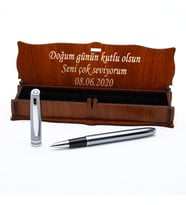 Hediye Roller Kalem Ahşap Kutulu