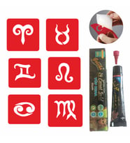 Burçlar Dövmesi Kına ve Şablon Seti Tattoo