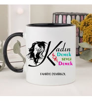 8 Mart Dünya Kadınlar Gününe Özel Kupa (Beyaz)
