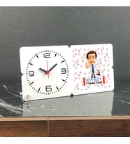 Biyolog Ahşap Masa Saati 003