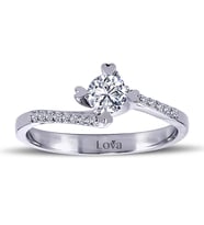 Lova Toplam 0,40 Karat Pırlanta Tektaş Yüzük - 1070050