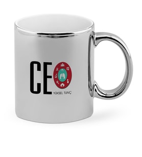 BK Gift Kişiye Özel Mesleki Ceo Krom Kupa Bardak  2