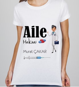 Kişiye Özel Aile Hekimi Tişörtü