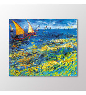 Arty Tablo Saintes Maries'de Deniz Manzarası, 1888 Tablo (Karışık)