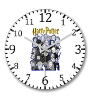 Harry Potter Karakter Kolaj Sanatları Duvar Saati Bombeli Gercek