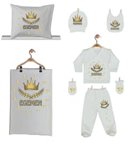 Pia Baby Gl 1920-06 İsme Özel Yastık Battaniye Zıbın Set