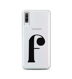 Samsung A70 Harf Tasarımlı Telefon Kılıfı F-Harfi 