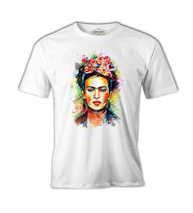 Frida Kahlo 2 Beyaz Erkek Tshirt
