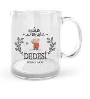 BK Gift Kişiye Özel Yılın En İyi Dedesi Cam Kupa Bardak