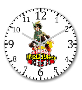 My Hero Academia Duvar Saati Bombeli Gercek Cam
