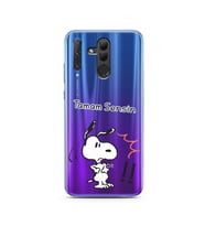 Snoopy Tasarımlı Süper Şeffaf Silikon Telefon Kılıfı Huawei Honor 20 Lite 