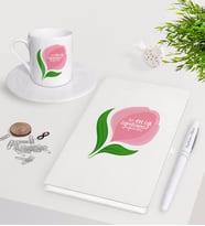 BK Gift Kişiye Özel En İyi Öğretmen Beyaz Defter Kalem Türk Kahvesi Fincanı Seti-14 (Model 1)