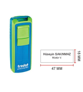 TRODAT 9512 CEP KAŞE  - İSİM YAZILI KALEM HEDİYELİ