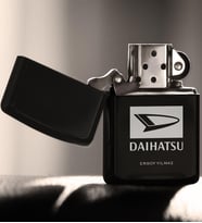 BK Gift Kişiye Özel Daihatsu Benzinli Siyah Metal Çakmak
