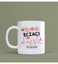 Eczacılar İçin Hediye Kupa Bardak Kişiye Özel Hediye S57