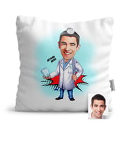 BK Gift Kişiye Özel Bay Diş Hekimi Karikatür  Yastık  3