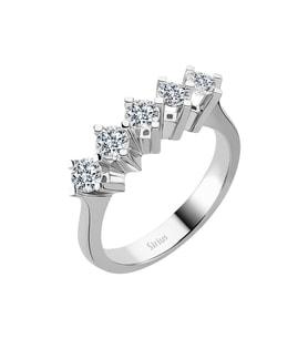 Sirius G Renk 0,93 Karat Pırlanta 5 Taş Yüzük 0717R0201