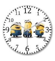 Minyonlar- Minions- I'm With Stupid1 Duvar Saati Bombeli Gercek C
