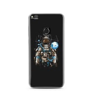 Uzay Astronot Tasarım Süper Şeffaf Silikon Telefon Kılıfı Huawei P9 Lite 2017 