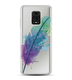 Kılıfland Xiaomi Redmi Note 9 Pro Kılıf Silikon Resimli Kapak Watercolor Leaf Stok 108
