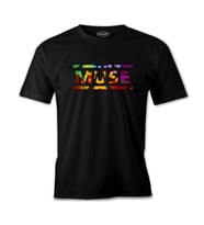 Muse - Cover Logo Siyah Erkek Tshirt